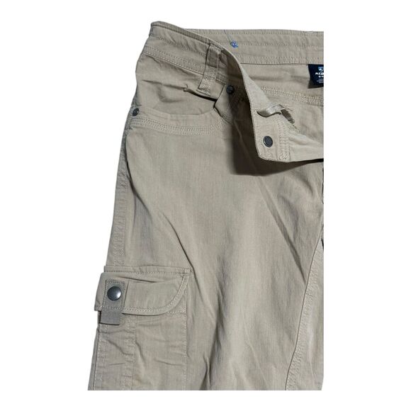 KUHL WOMENS LEGENDARY CARGO PANTS 8 REGULAR BEIGE TAN STRETCH HIKING OUTDOORS - Picture 16 of 16